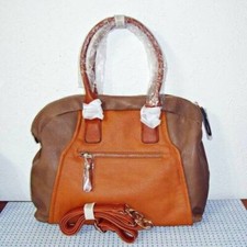 【new】olivia Miller 657486-32909-7 Two Tone Bowler Bag - Cognac