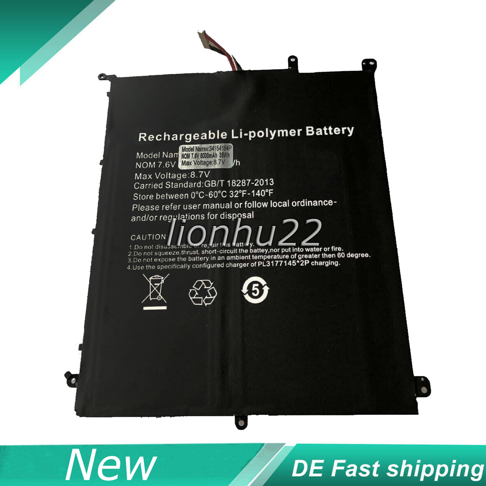 Batteria HW-34154184 per Chuwi Aerobook
