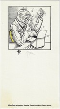 KARL-GEORG HIRSCH: Neujahrsgraphik P. F.