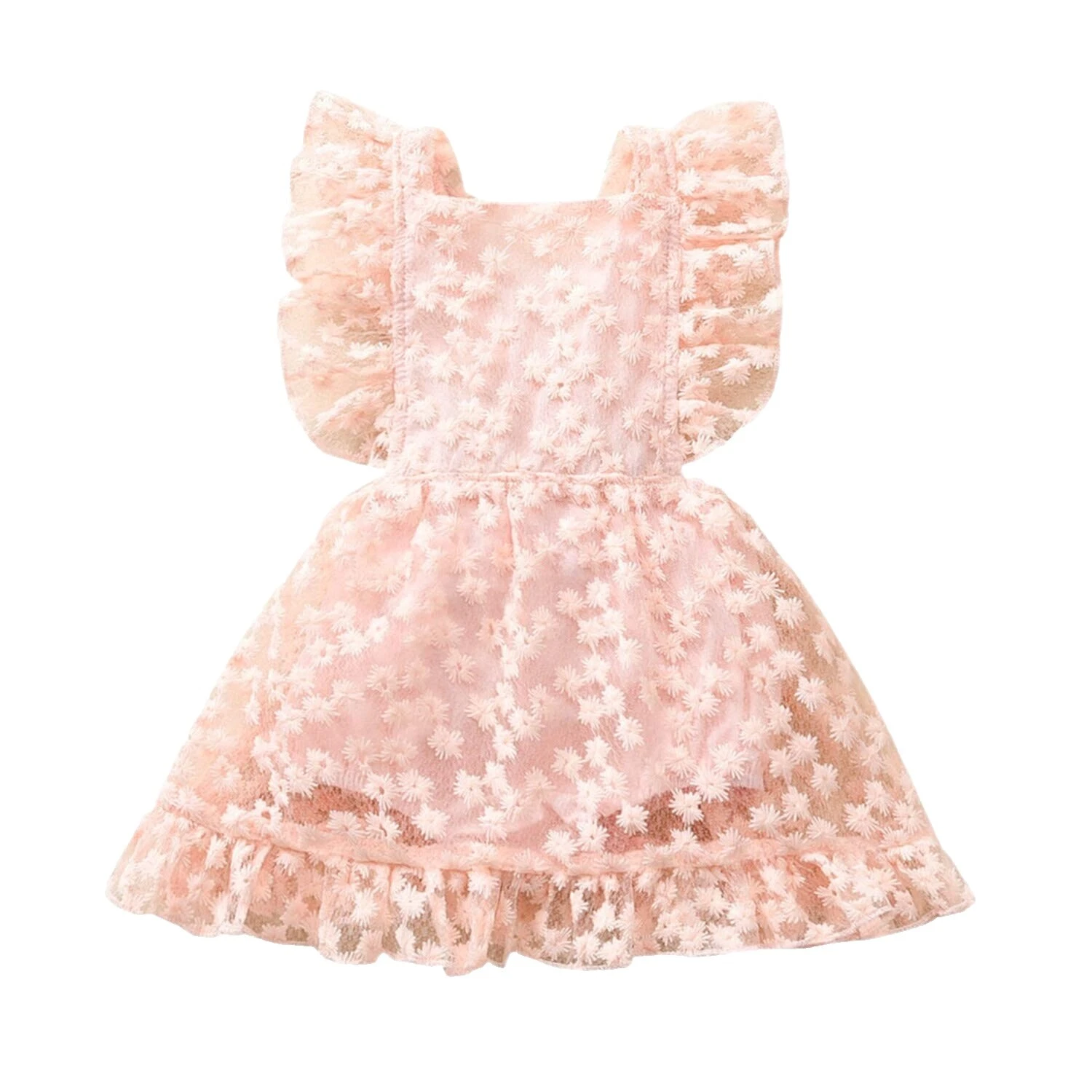 Cotton Blend Girls' White Tutu Dress Dresses