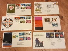 x6 GB FDC 1969 - 1989 GENERAL ANNIVERSARIES various postmark, some unaddressed