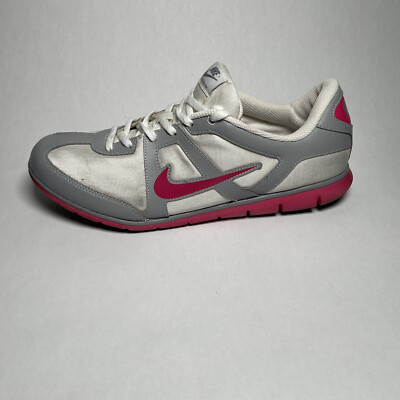 Nike Women White Pink Oceania Athletic Running Shoe Sz 10 US