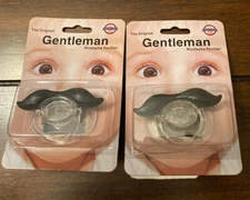 American Retail Products Pacifier Mustache Gentleman Baby Pacifier - 2 Pacifiers