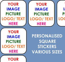 Personalised Business Name Stickers Thank You Seals Your Logo Labels Address SQ