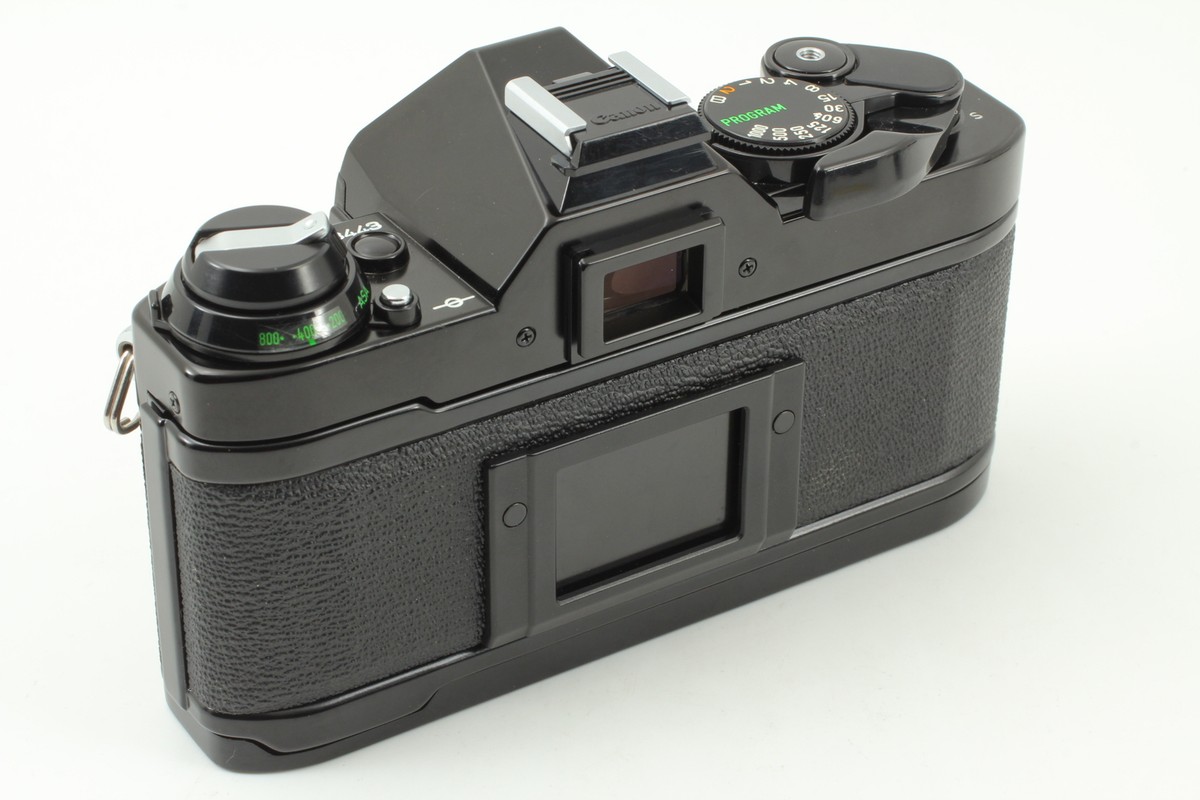 【完動品】Canon AE-1 Program NFD 50mm f/1.4 NEAR MINT＋] Canon AE-1 Program Black Film Camera New FD NFD 50mm
