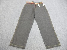 Vintage Platinum FUBU Jeans Mens 36x34 Black Raw Baggy Cargo Fat Albert Y2K