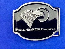 Thunder Basin Coal Company Black and silver color Belt buckle