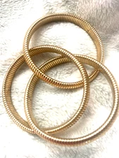 Buy 1 Get 1FREE differentGolden bracelet men women design Gold-Tone Twist Bangle