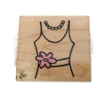 Party Dress Wood Stamp