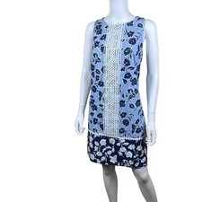 Eliza J Cotton Blend Alibene Floral Sheath Dress Size 10 New With Tags