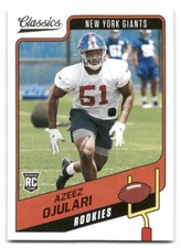 Azeez Ojulari 2021 Panini Classics #198 New York Giants FOOTBALL