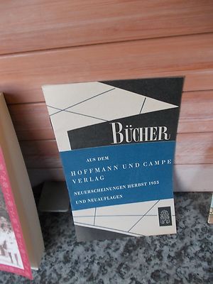Bcher aus dem Hoffmann und Campe Verlag, Neuerscheinungen Herbst 1955 und  Neuau | eBay.de