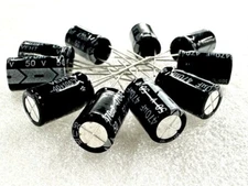 10pcs 470uF 50V Electrolytic Capacitor ±20% 105°C (10x17mm)
