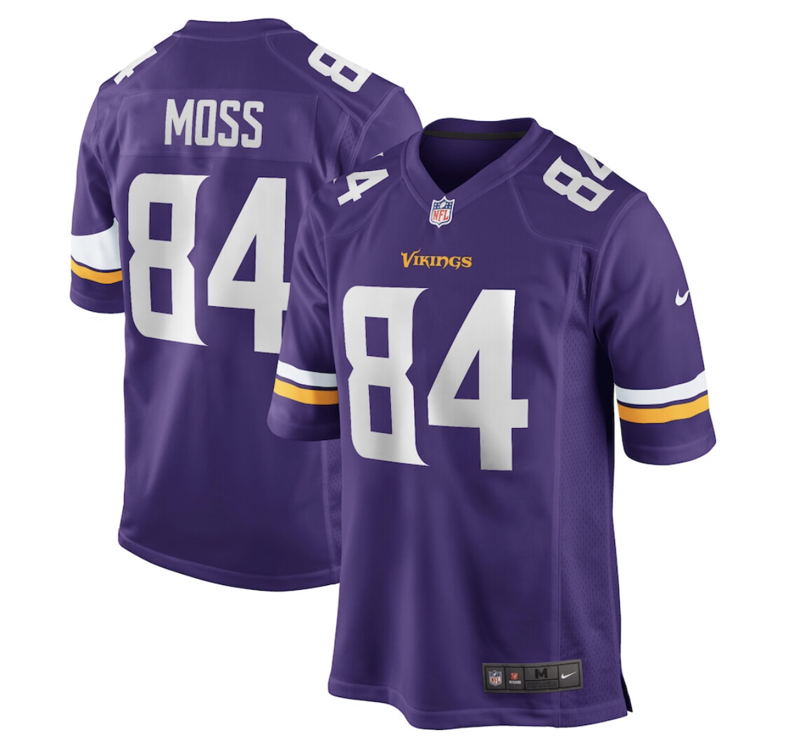 ミネソタ・バイキングス 84番 MOSS シャツ Reebok NFL ゲームシャツ ミネソタ・バイキングス MOSS #84