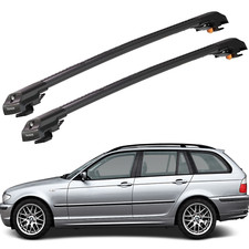 Crossbars Roof Racks For BMW 3 Series E36 E46 2000-2006 Touring 220 lb Lockable