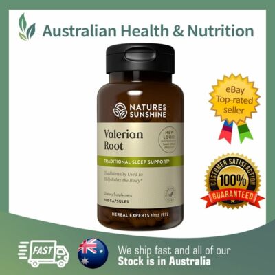 NATURE'S SUNSHINE VALERIAN ROOT 100C // NATURAL INSOMNIA RELIEF + FREE SAMPLE