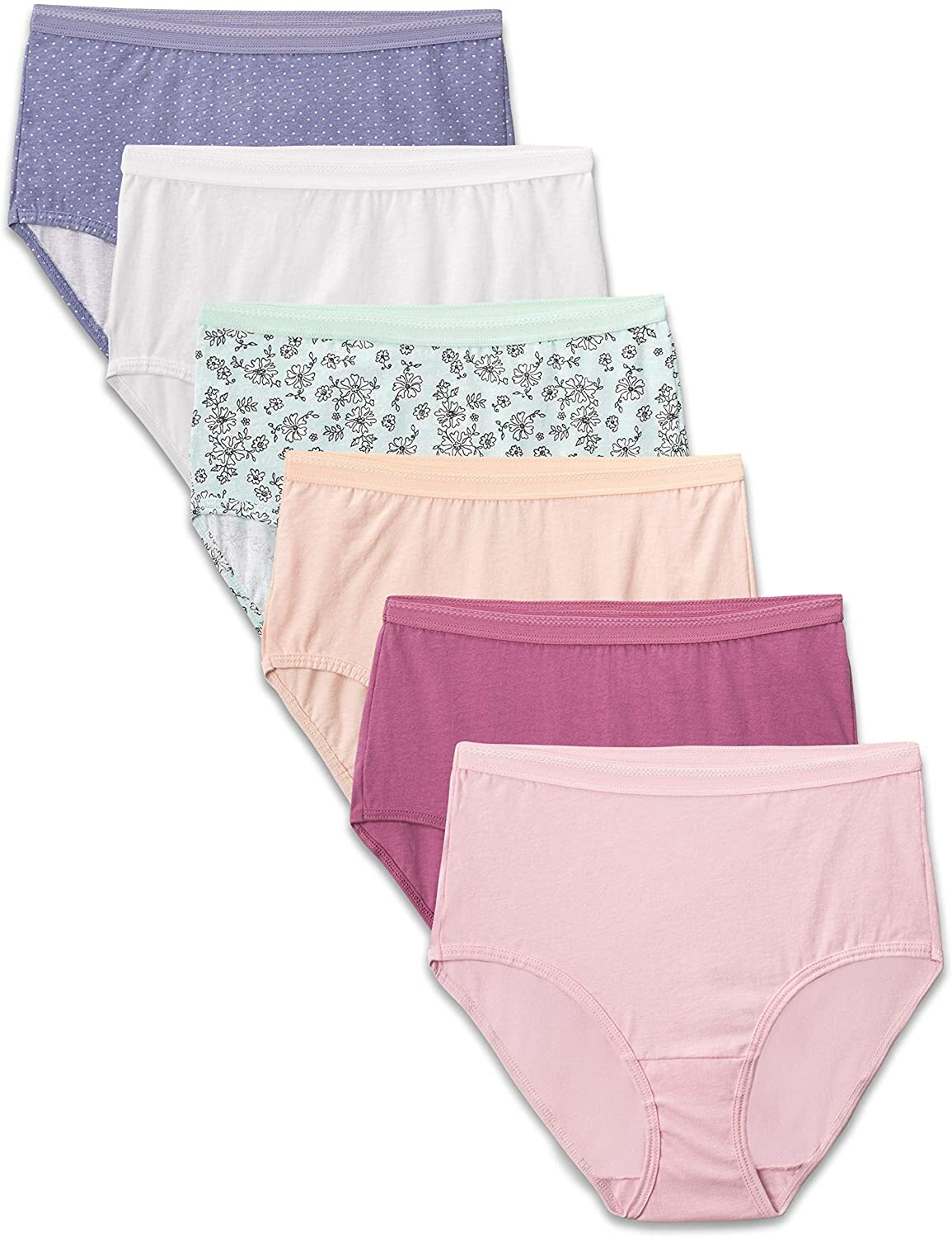 Biancheria Intima Quotidiana Mutandine Donna Fruit Of The Loom - , Confezione Da 10, Comfort Giornaliero Cotone Hi-cut - Foto 5