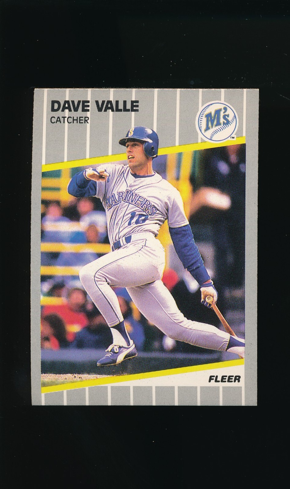1989 Fleer #561 Dave Valle * Catcher * Seattle Mariners * NM/NM-MT *