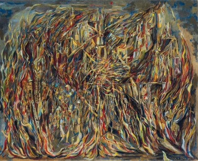 The Fire : Maria Helena Vieira da Silva : 1944 : Archival Quality Art Print