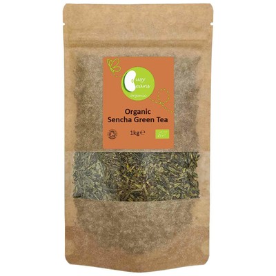 Bio Sencha Grüner Tee - Zertifiziert Bio - von Busy Beans Bio (1kg)