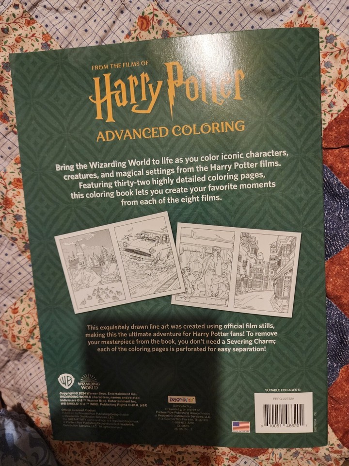 Harry Potter Advanced Coloring Book Hogwarts | eBay