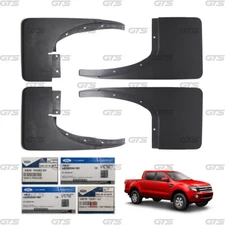Set Front Rear Mud Flap Splash Guard Fits Ford Ranger XLT Wildtrak 2012 - 2014
