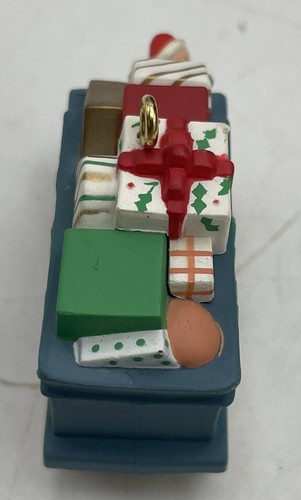 1991 Hallmark Keepsake Tren Regalo Coche Navidad Adorno Árbol de vacaciones - Imagen 5 de 5