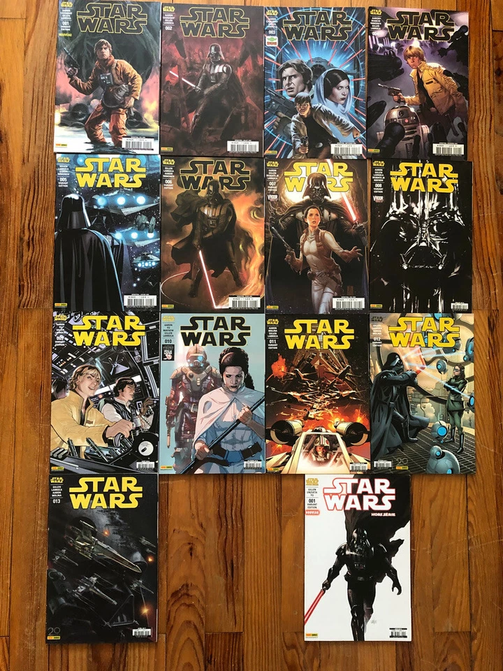 Lot complet Star Wars V1 1 à 13 + Hors-série Panini 2015-2017 - Photo 1/1