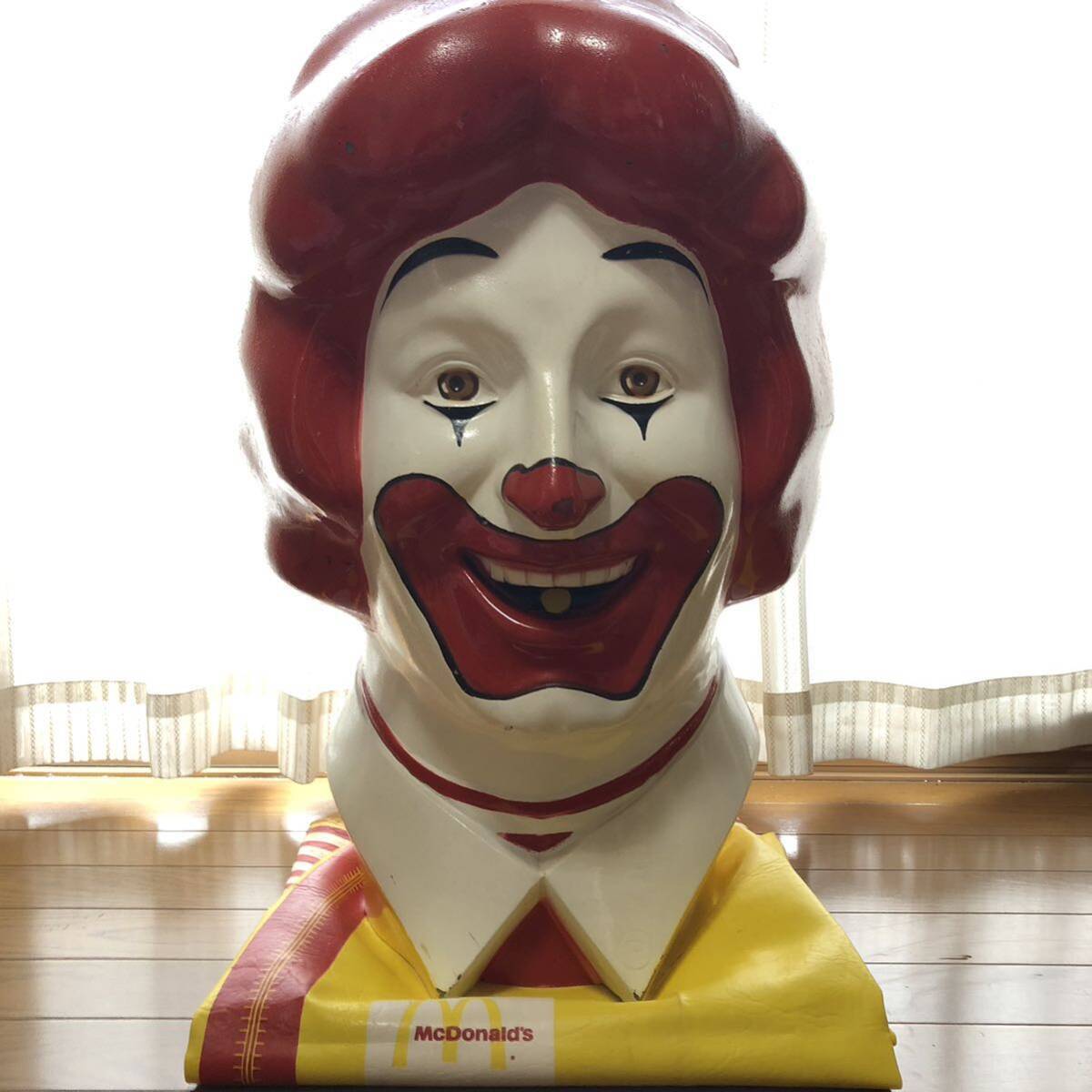 Rare Vintage Mcdonald's Ronald Store Display Signboard Head