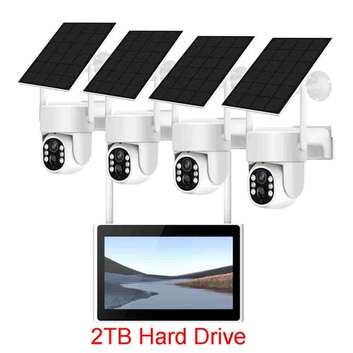 Home CCTV 4MP Outdoor Dome Solar Wireless Security Camera System with Monitor - Picture 9 of 9