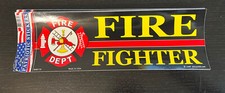 Fire Dept. Department Fireman Fire Fighter Decal Sticker Bumper Thin Red Line