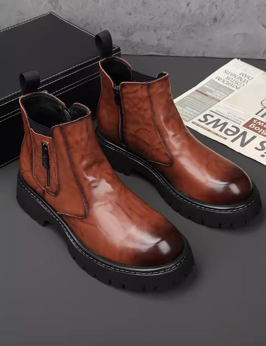 SAOLA Scarpe Oxford alla moda uomo in pelle britannica formali eleganti da lavoro