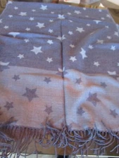 Pottery Barn kids Star Stroller blue blanket 30 40 blue blanket mono OLV sample