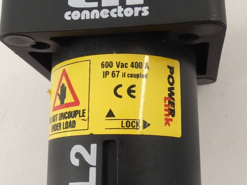LK Connectors Black Power Link Connector 600VAC 400A - NEW Surplus! - Picture 2 of 6