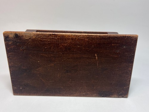 20er Jahre Art Deco Holz Schmuck Nähen Zigarettenschachtel strukturierte Glasseiten mit Deckel - Bild 9 von 9