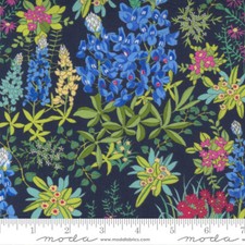 Moda FABRICS 33620 19 "WILDFLOWERS INDIGO BT F/Q