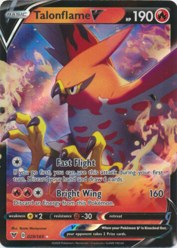 Talonflame V - 029/185 Ultra Rare Vivid Voltage NM Pokemon TCG