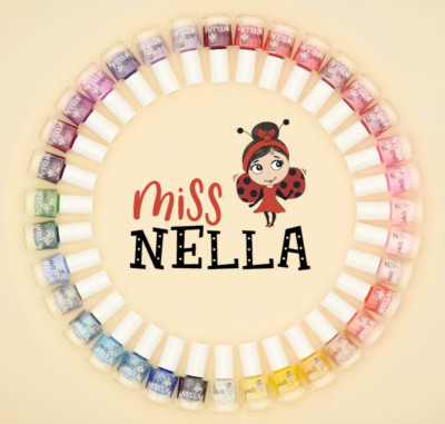Kinder Nagellack Miss Nella ungiftig abpeel-off geruchlos wasserbasiert 4 ml