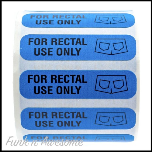 For Rectal Use Only STICKERS. Prank, Novelty, Funny. 20-100pcs. MULTI COLOURS - Picture 19 of 33