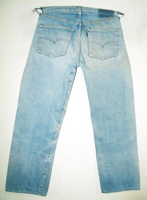 HOT VTG 90s USA LEVI'S @ 501xx SELVEDGE BUTTON 555 Denim