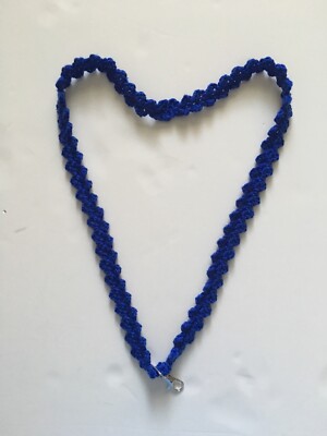 Cordon Porte-clés/collier Fait Main Violet - Acrylique, Fabrication USA