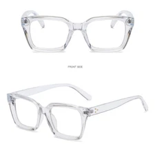 Square Anti-Blue Light Optical Glasses For Women Clear Lens Glasses Frames New