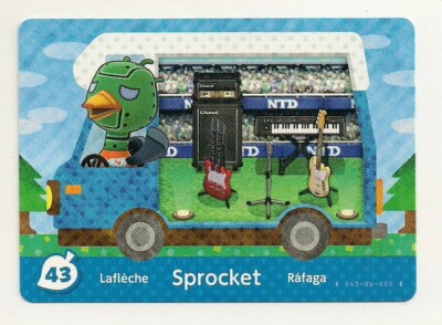 Animal Crossing amiibo Card Sprocket 43 Welcome Series Ostrich RV