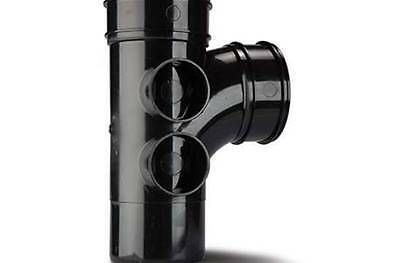 Polypipe Single Branch 4in/110mm. 92?� (4 Boss Shoulders). (Double Socket) SWT28