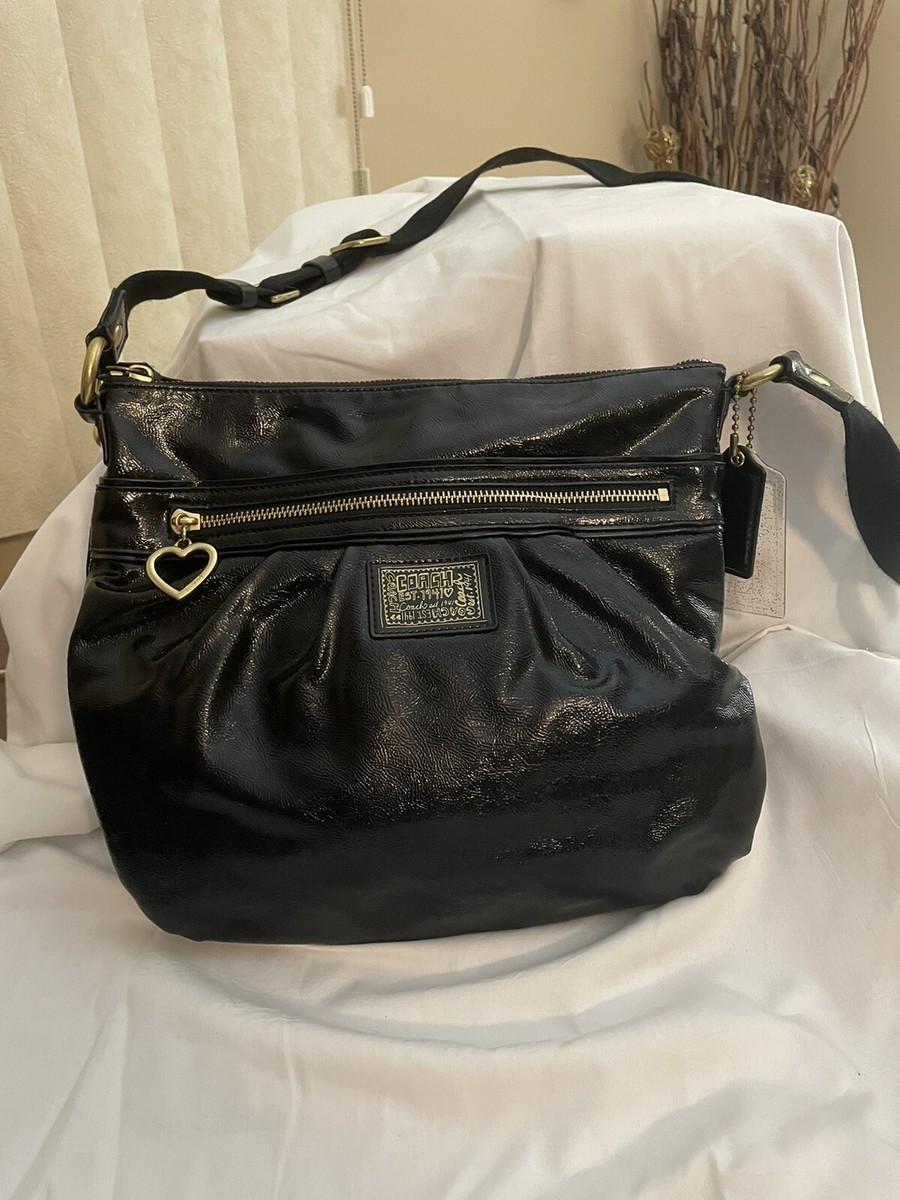 COACH Poppy バッグ ネイビー/ゴールド COACH コーチ ポピー POPPY シグネチャー ミニショルダーバッグ