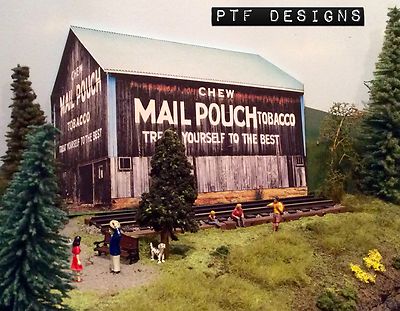 G Scale Scratch Built TOBACCO BARN Farm Building Front/Flat 1:24 1:32