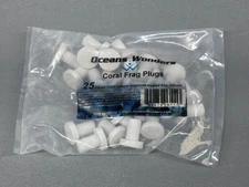 Oceans Wonders 25 count 3/4" Aragonite topped frag plugs ID: SW27
