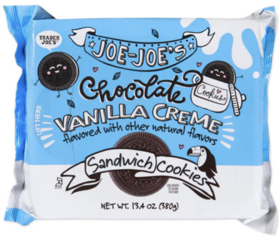 2 Pack Trader Joe's Chocolate Vanilla Creme Joe-Joe's 13.4 oz Each