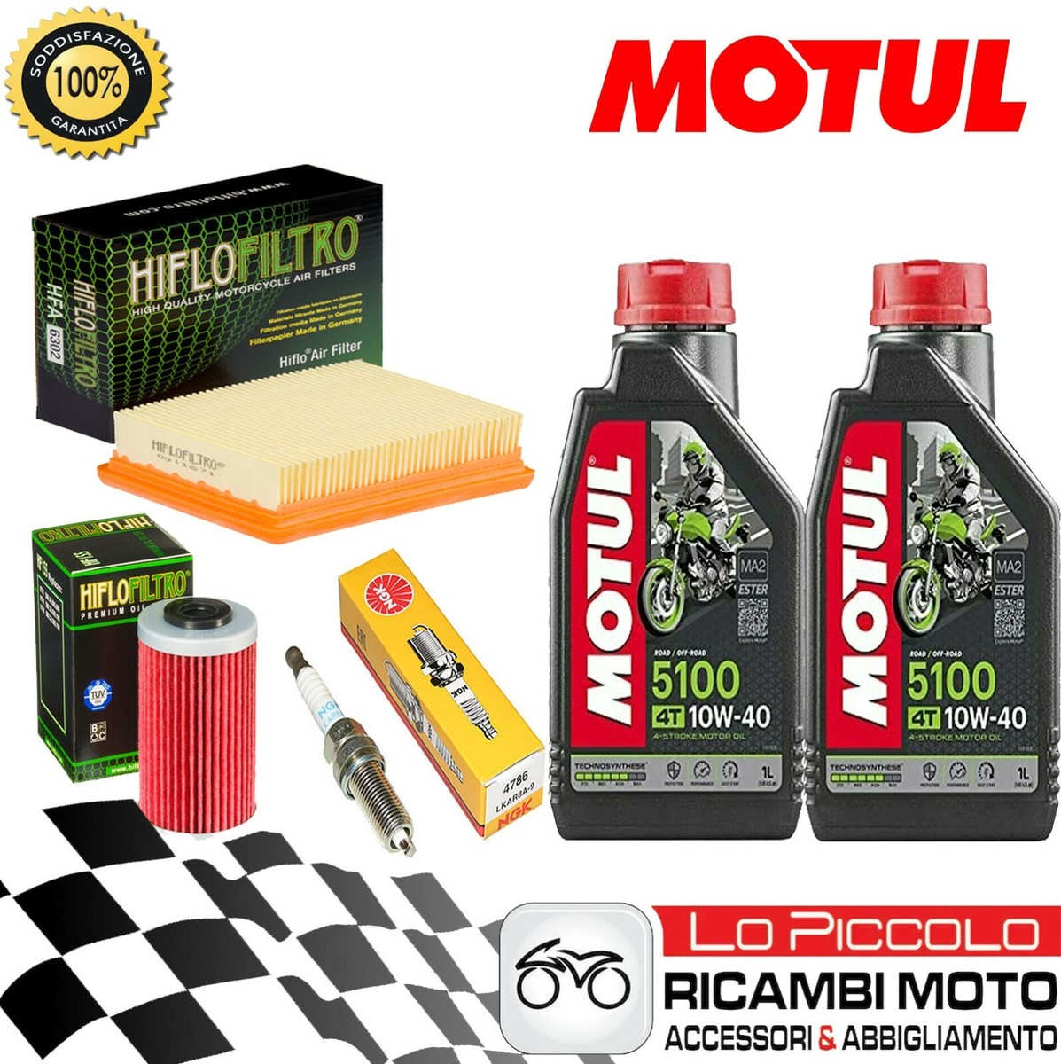 Kit Tagliando Per KTM Duke 125 2011-2016 - Olio, Filtri, Candela
