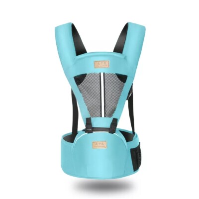 Ergonomic Kangaroo Baby Carrier Backpack with Hip Seat Front and Back 4 in 1